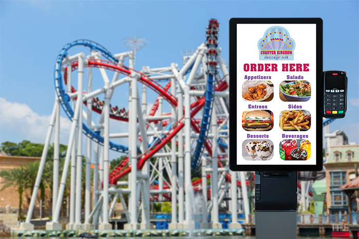 IdealOne Self-Service Kiosks for Food & Beverage for Amusement Parks